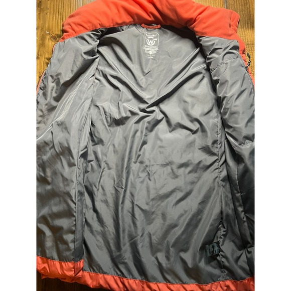 Moosejaw Mountaineering Womens Large Coral Pink Orange Diamond Quilt Puffer Vest - Picture 5 of 8